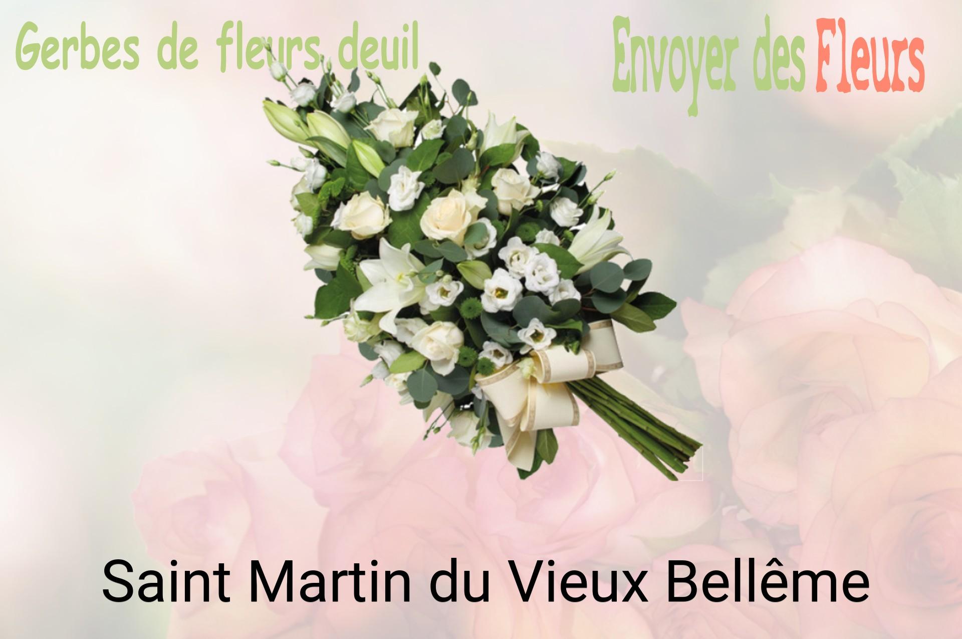 Gerbe de fleurs de deuil livrée à Saint-Martin-du-Vieux-Bellême